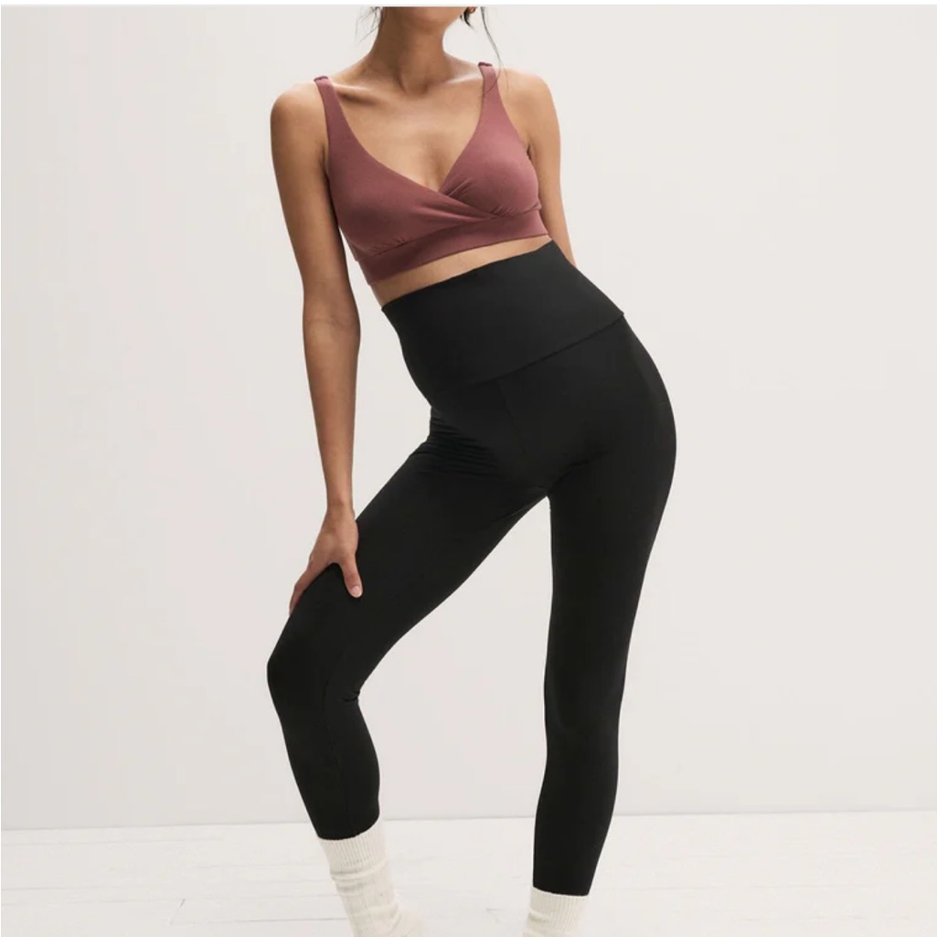 Hatch Maternity & Postpartum Leggings - Size M With Bonus Hatch Hospital Gown